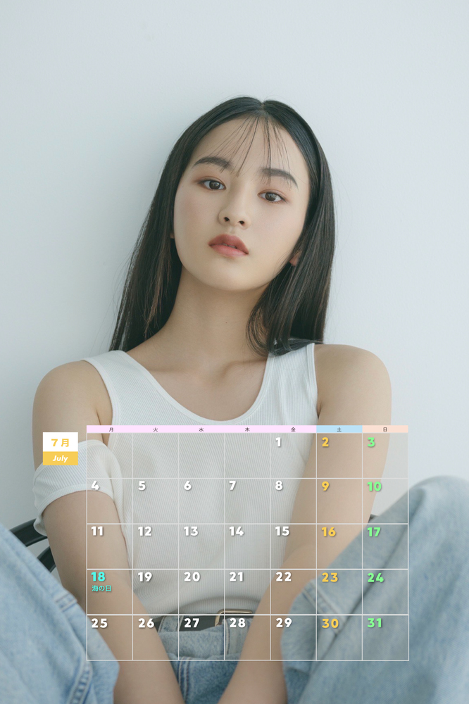 【821 FANCLUB限定】7月壁紙カレンダー
